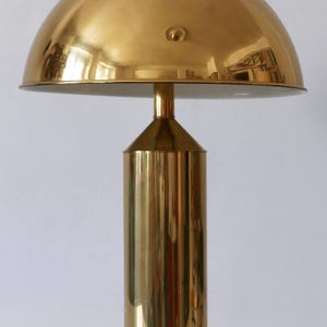 Extremely Rare & Large Mid-Century Modern Brass Table Lamp by WKR Leuchten Germany 1960s