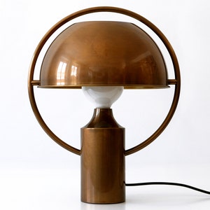 Exteremely Rare & Elegant Mid Century Modern Brass Table Lamp by FLORIAN SCHULZ, Germany, 1970s