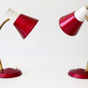 Set of Two Lovely Mid Century Modern TABLE LAMPS, 1970s, Germany