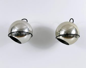 Set of Two Spherical Sconces Model 232/G by Gino Sarfatti fo Arteluce Italy 1961