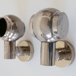 Set of Two Elegant Mid Century Modern Sputnik SCONCES | WALL LAMPS, 1970s, Germany