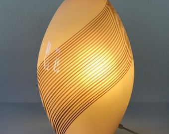 Exceptional & Large Mid Century Modern Muranoglass Table Lamp | Floor Lamp by LINO TAGLIAPIETRA for EFFETRE, 1980s, Italy