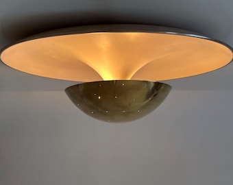 Elegant Mid-Century Ceiling Fixture or Sconce by Bünte & Remmler Germany 1950s