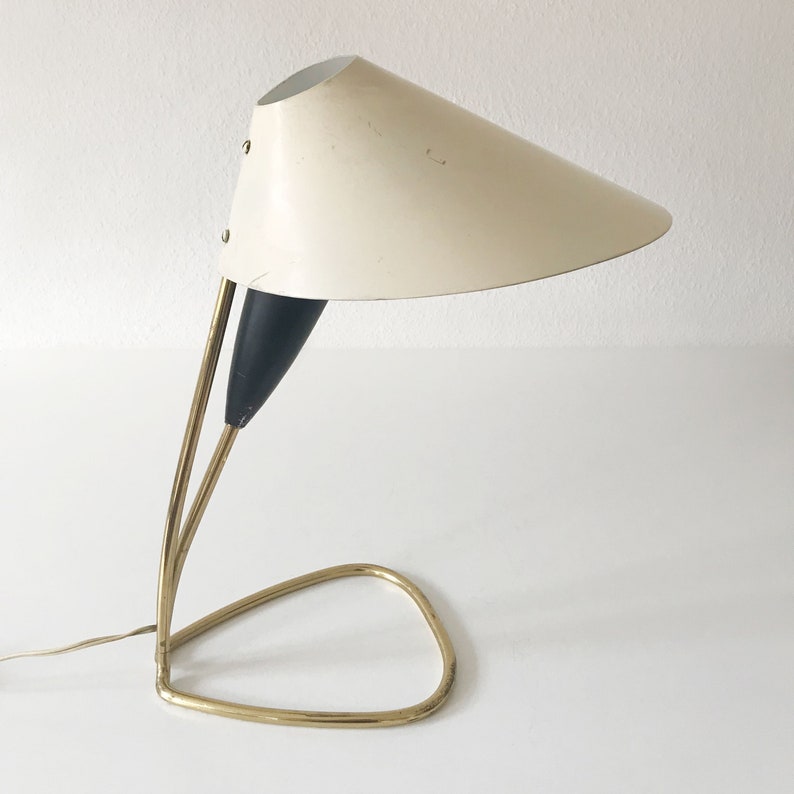 Rare Mid Century Modern ITALIAN TABLE LAMP 1950s Desk Light Arteluce Stilnovo Sarfatti Era
