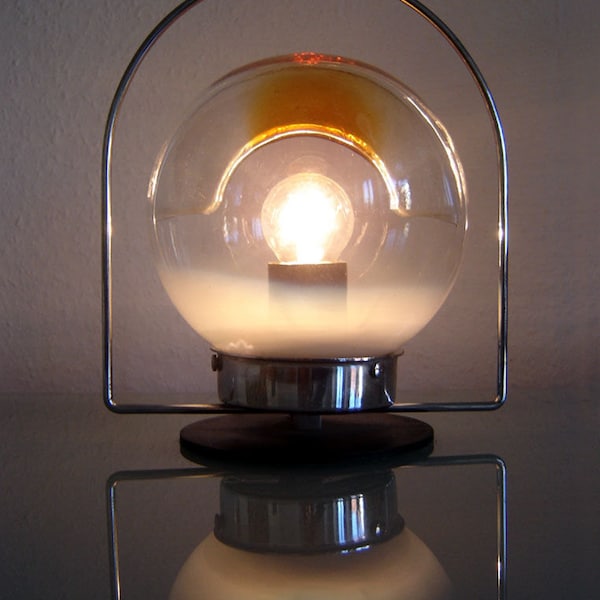 Seltener Mid Century Modern Mazzega Carlo Nason Murano Tischlampe Vistosi Ära