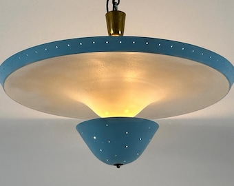Extremely Rare & Large Mid-Century Ceiling Lamp or Pendant Light Germany 1950s