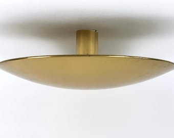 Large Mid-Century Brass Flush Mount or Sconce by Florian Schulz Germany 1970s