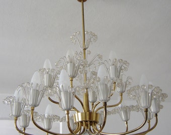 Huge and Gorgeous Mid Century EMIL STEJNAR 18-Armed Chandelier NIKOLL Pendant Lamp Fontain