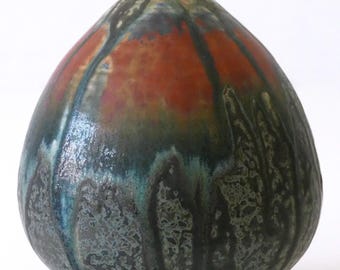 Vintage Studio Pottery Ceramic Vase No 09 by Ilse Ludwig-Korbel Germany 1986