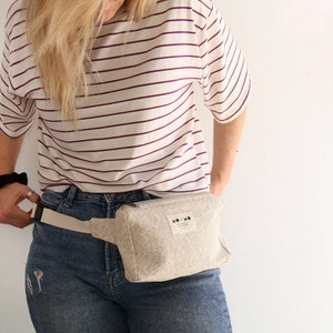 Belt Bag in Cream Colour Banana Bag image 8