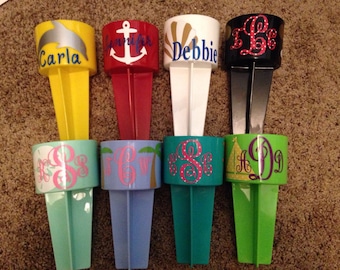 Beach Spikers, sand spiker, Personalized Sand Spikers, drink holder, cup holder, gifts for teens, Spring break, Summer, monogrammed spiker