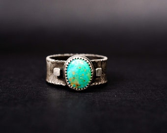 Handmade Turquoise Ring | Unique Turquoise Ring | Blue Turquoise Ring