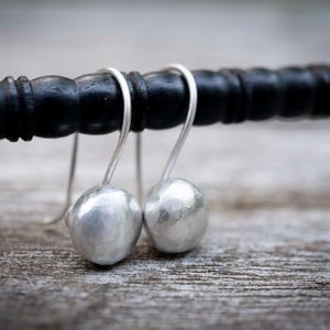 Sterling Silver Ball Earrings | Small Silver Earrings | Everyday Silver Earrings
