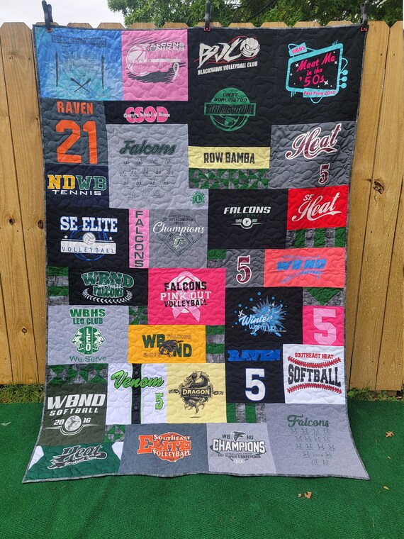 tshirt blanket etsy