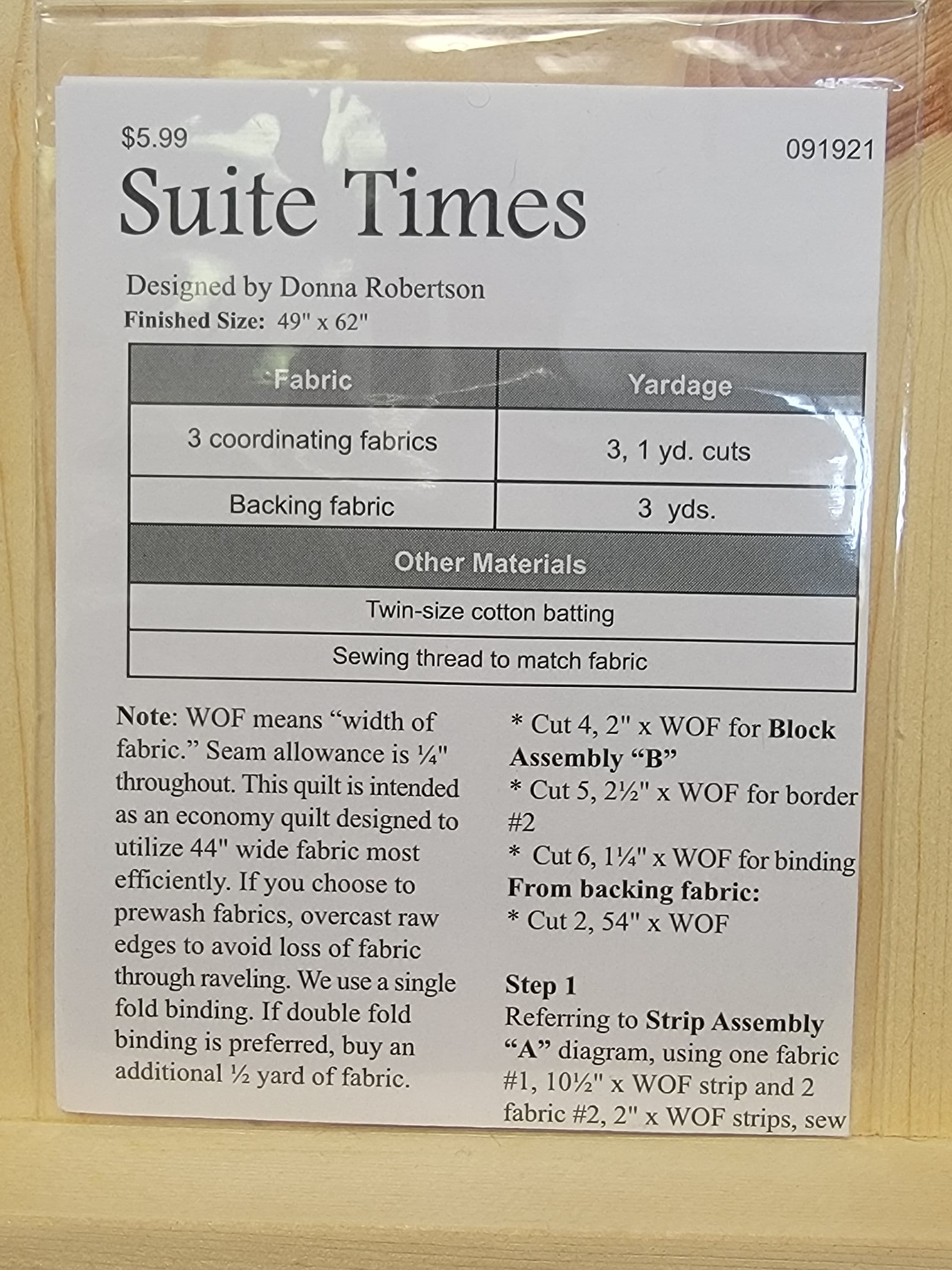 Suite Time 3-Yard Quilt