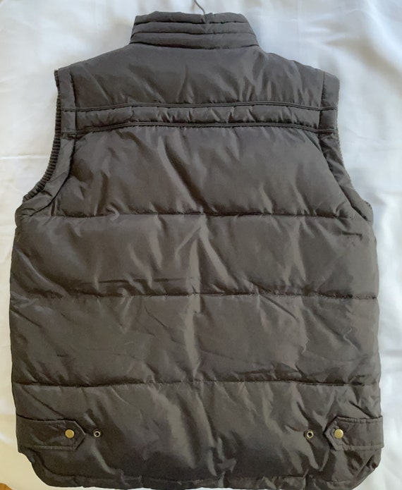 1990s VINTAGE Men's L GAP Puffer Vest Dark Brown - image 2