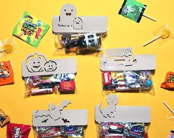 Halloween treat bag toppers / placecards -  SVG / Cut File for Silhouette and Cricut