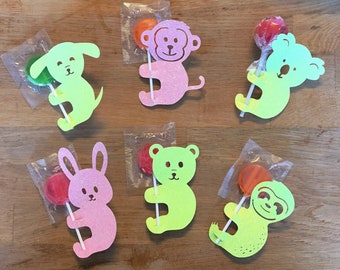 Animal Treat Huggers for Straws, Lollipops, cakepops -  SVG / Cut File for Silhouette or Cricut