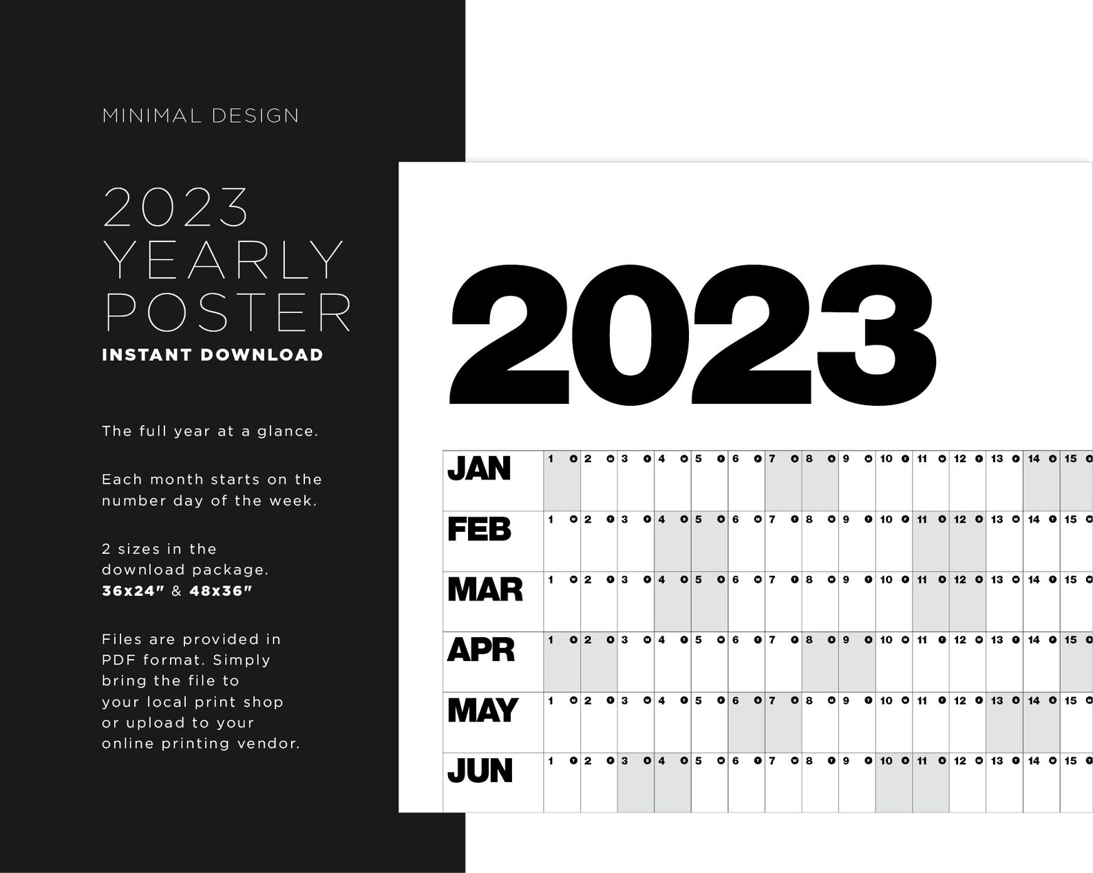 printable-2023-block-calendar-poster-number-of-the-week-etsy-canada