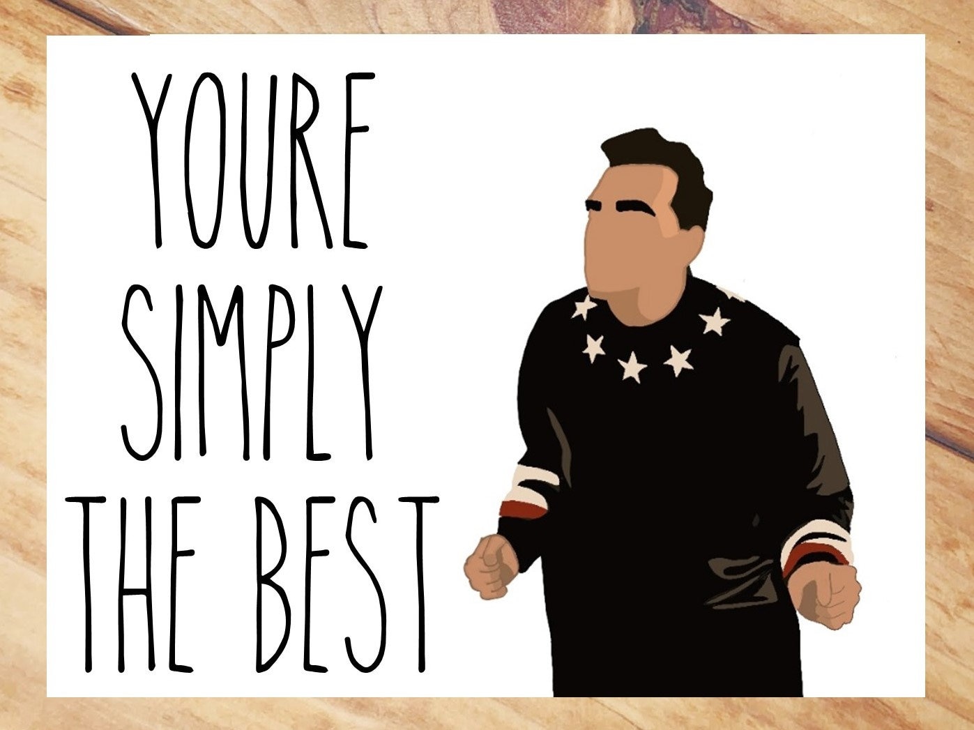 Schitts Creek David Rose You're simply the best card Etsy