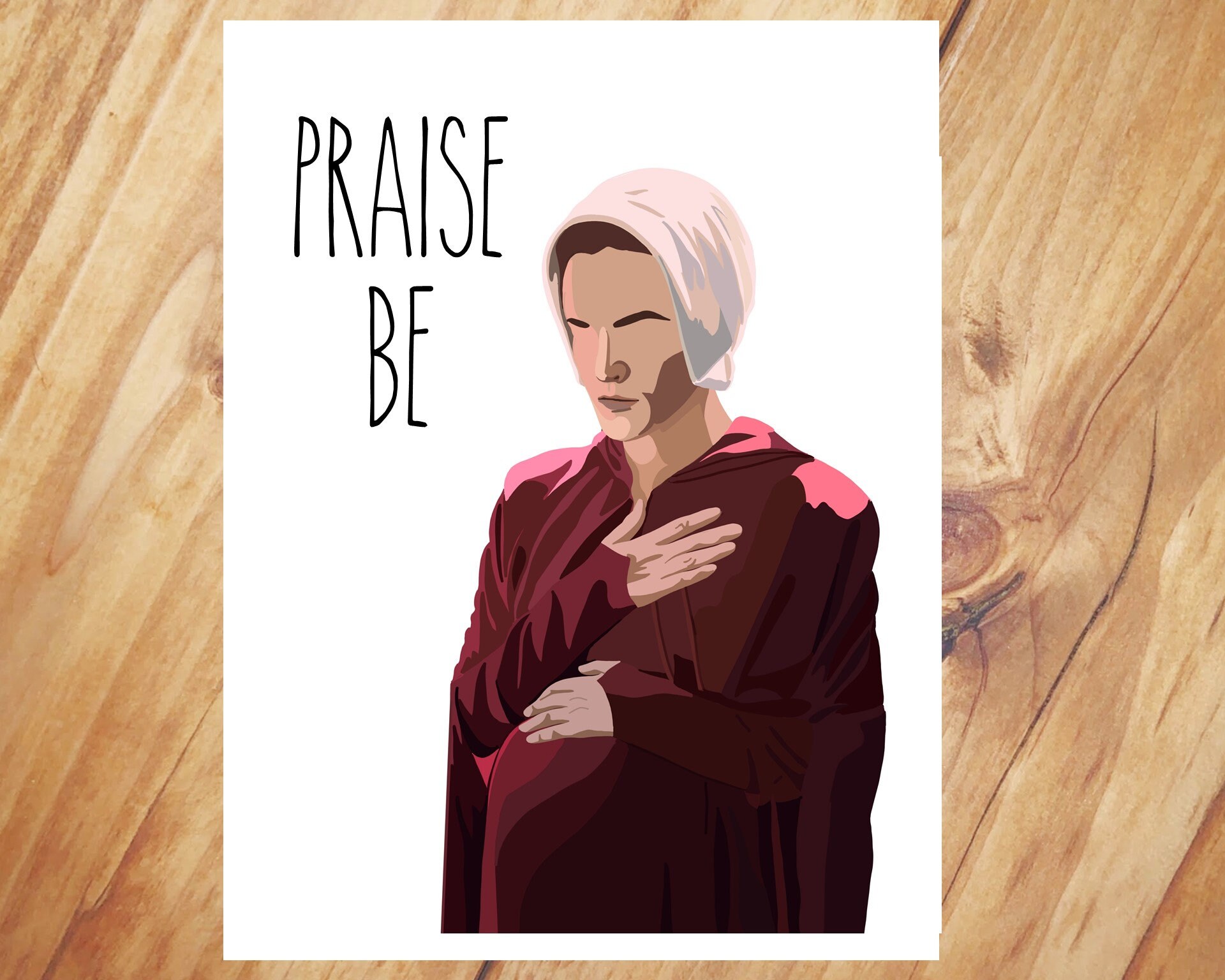 Handmaid's Tale Praise Be Handmaids Tale Praise be Pregnancy Congratulations | Etsy