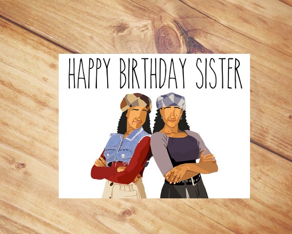 Soeur Soeur Soeur De Joyeux Anniversaire Carte Etsy Canada