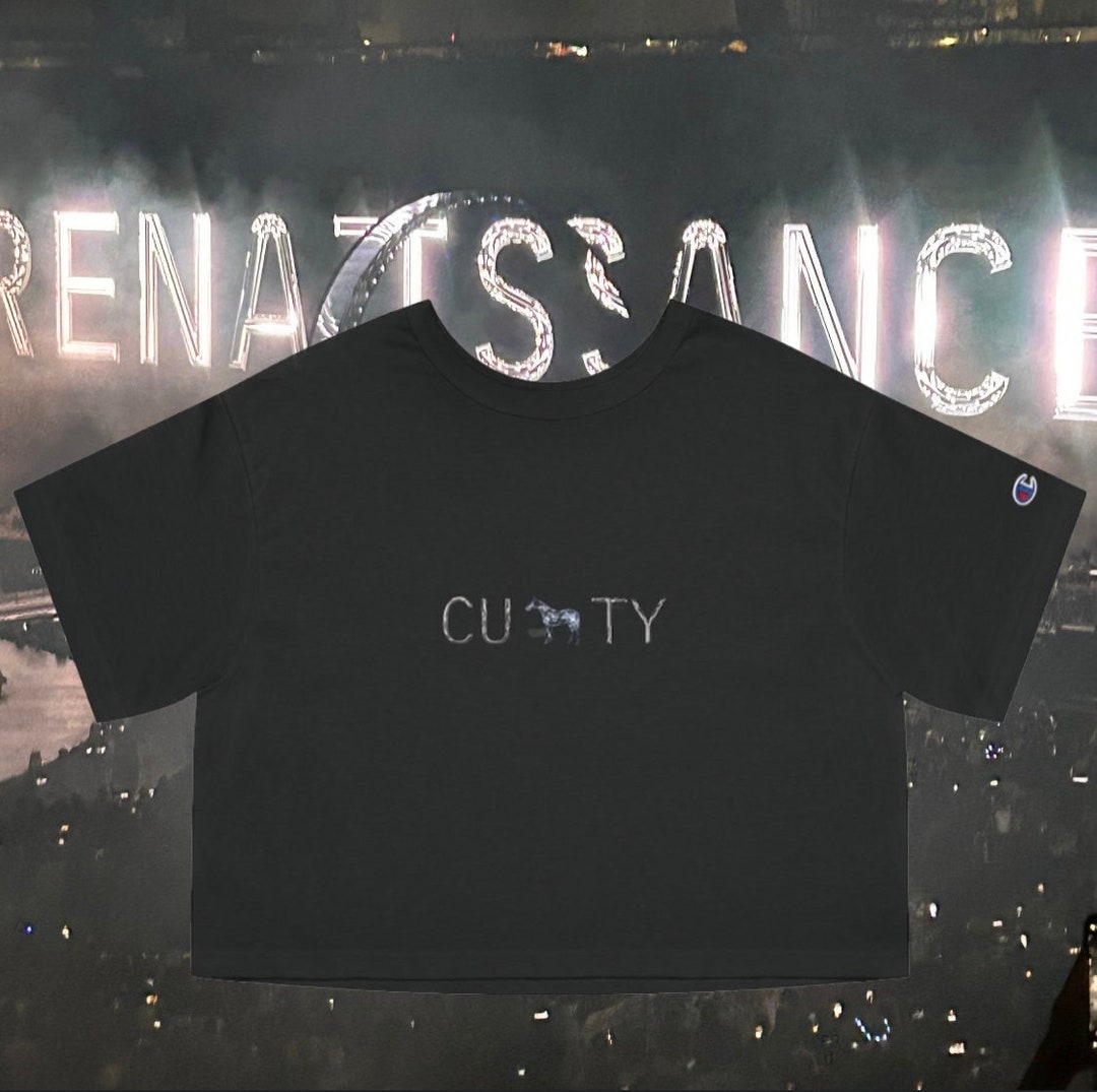 Beyonce CUTY Renaissance Champion Women's Heritage Cropped T-shirt ...