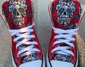 Sugarskull Converse Chuck Taylor Shoes