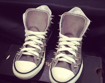 custom chuck taylors with spikes
