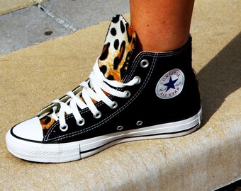 leopard print trainers converse