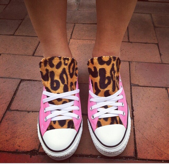 pink leopard print converse