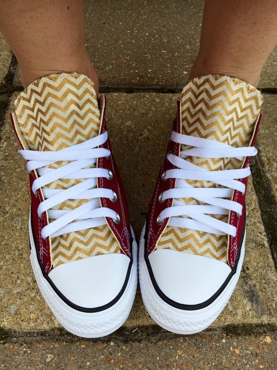 maroon and gold converse