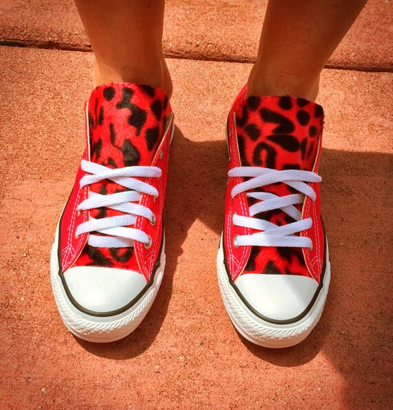 red and leopard converse