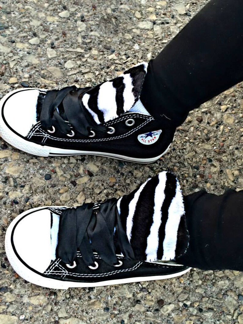 Zebra Converse Chuck Taylor Toddler Shoes Etsy
