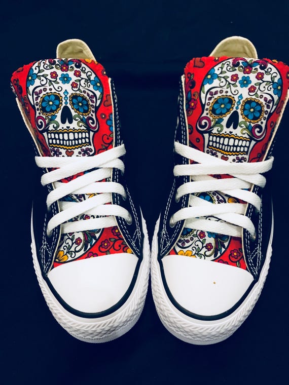 converse mexican skull
