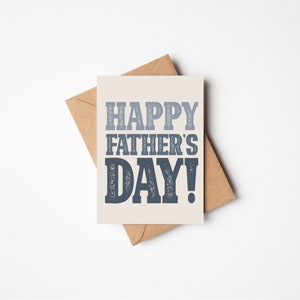 Bonne fête des pères, carte de voeux audacieuse pour la fête des pères, papa, carte de fête des pères, notecard, carte pour papa.
