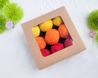 Ombre seed bombs, recycled paper seed bomb, great gift, plant lover, favors, wildflowers, pack of 9 colorful seedbombs, great for earth day.