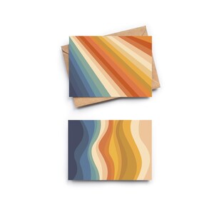 Jeu de cartes de correspondance arc-en-ciel rétro, jeu de cartes de correspondance colorées, jeu de 6 cartes vierges, jeu de cartes de correspondance rétro, couleurs des années 70.