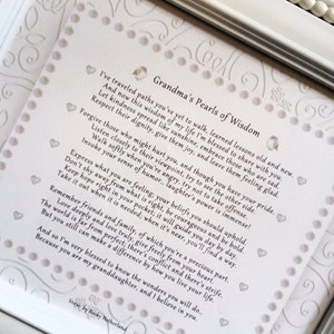 Gift to Granddaughter- Grandma gift to granddaughter-Heirloom Keepsake gift to Granddaughter- Granddaughter gift- Grandma's poem-Nana letter