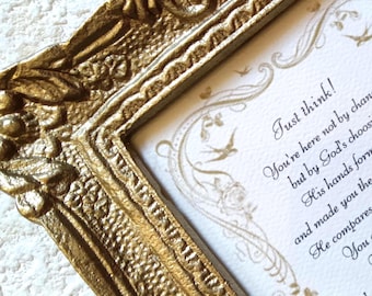Just Think! Framed Gift – Unique Daughter/Sister (4"x6") frame - Your purpose
