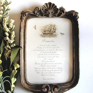 Perspective death dying gift- Consoling picture frame grieving friend- Funeral table plan- Grieving family gift- Comforting gift for illness