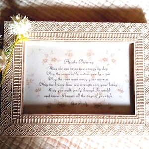 Apache Blessing Framed Print: Native American Prayer for Comfort & Peace