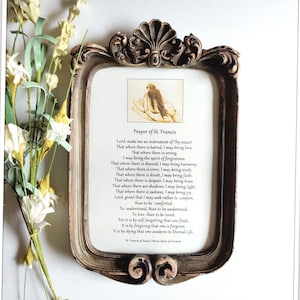 Gebet des Heiligen Franziskus Rahmen - Gebet für Friedensgeschenk - Mutter tägliche Hingabe