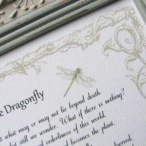 THE DRAGONFLY story Death dying Sympathy gift Grieving | Etsy