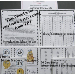 Dwnld PHONICS SKILL  High Frequency Word cards - Sight words - Fry Words - Special Ed Reading -Special Needs Mnemonic Reading -ESL kit