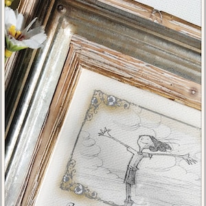 When You Walk Through A Storm frame- Framed message of hope reassurance-Gift for strength-You&#39;ll never walk alone gift of love-Bad time gift