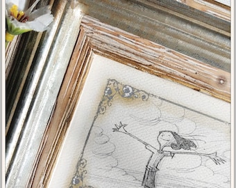 When You Walk Through A Storm frame- Framed message of hope reassurance-Gift for strength-You&#39;ll never walk alone gift of love-Bad time gift