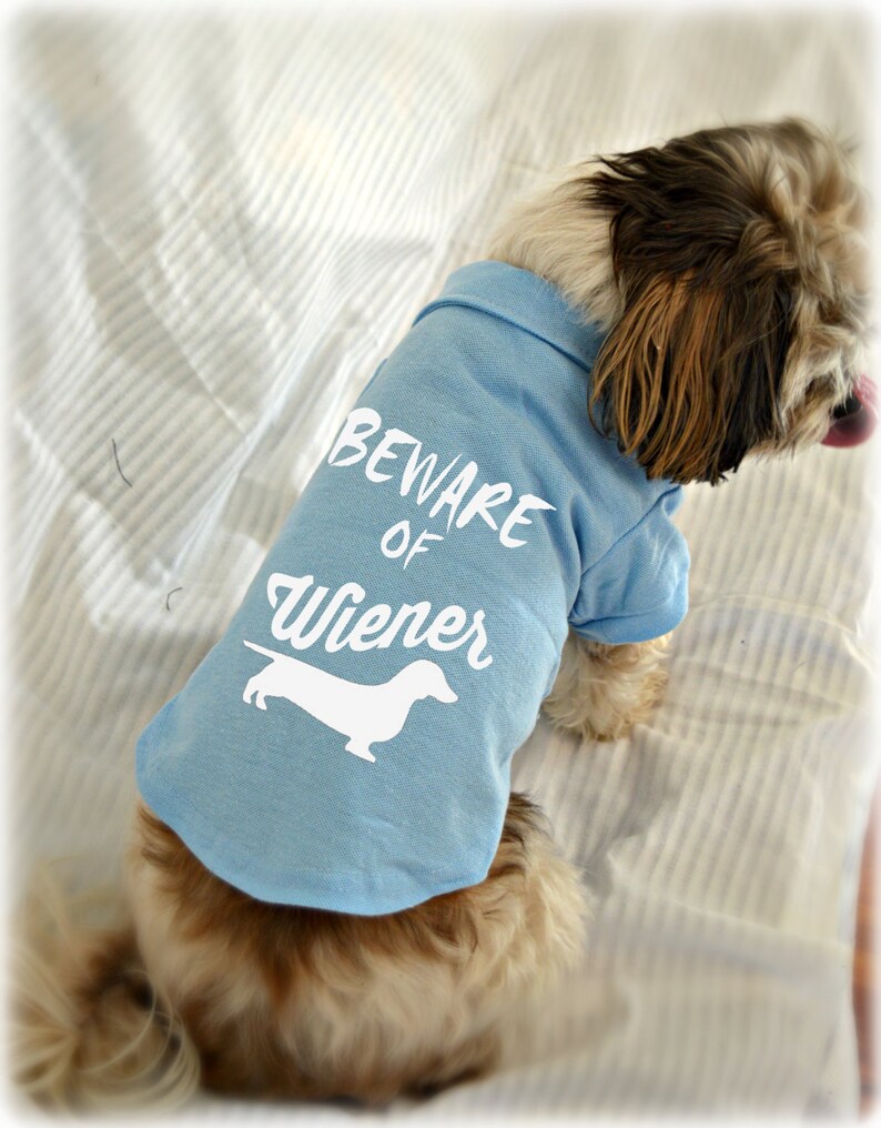 Dachshund Dog Polo T-Shirt. Beware of Wiener Dog Shirt. Cute | Etsy