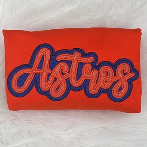 ASTROS glitter geborduurd sweatshirt, Astros Baseball geborduurd sweatshirt, Astros-sweatshirt