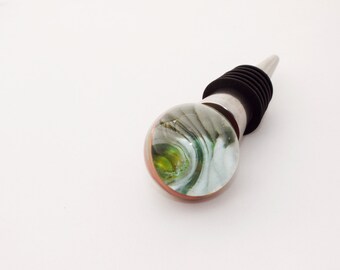 White Spiral Wine  Stopper